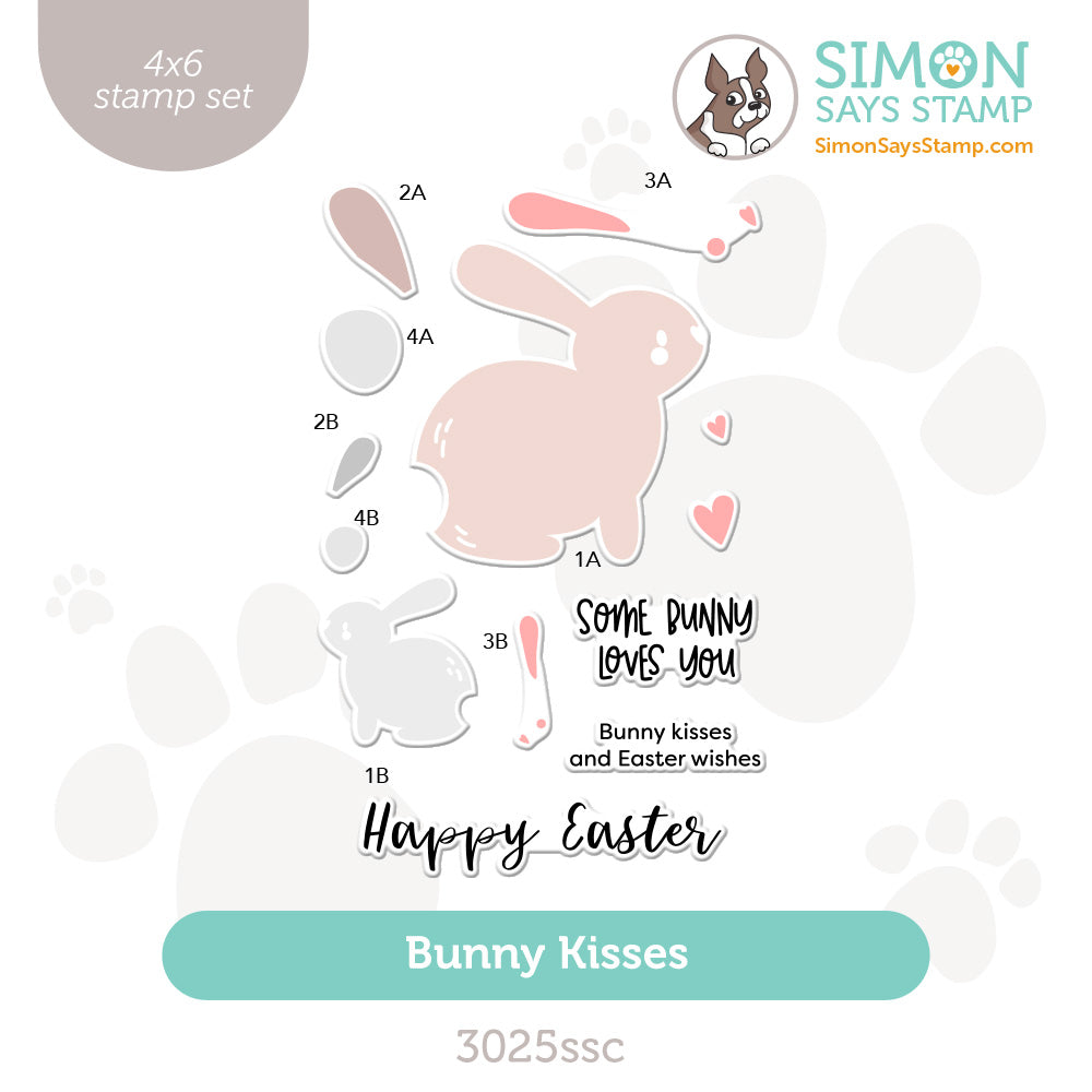 Simon Says Clear Stamps Bunny Kisses 3025ssc Splendor