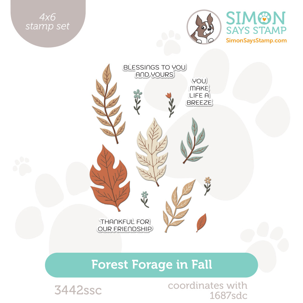 Simon Says Clear Stamps Forest Forage in Fall 3442ssc Stamptember