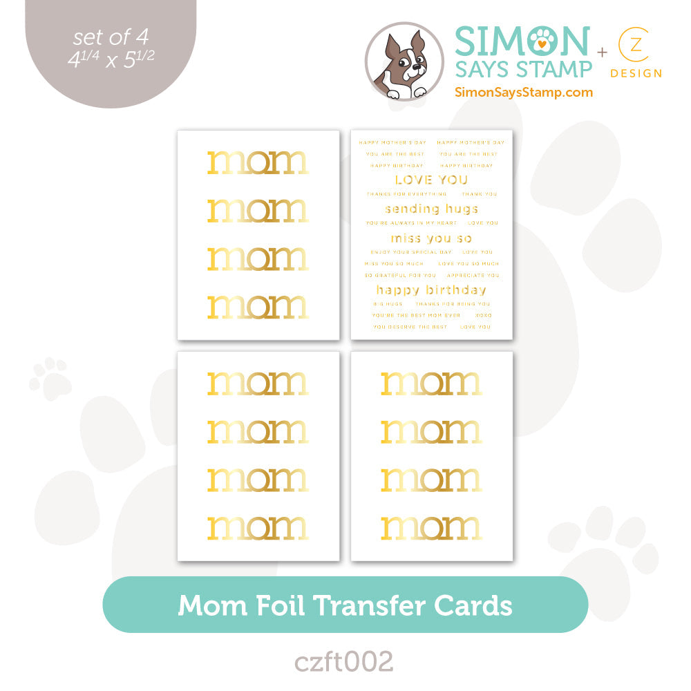 CZ Design Foil Transfer Cards Mom czft002 Be Bold