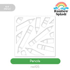 Rainbow Splash Stencil Pencils rss105