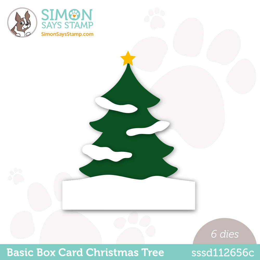 Simon Says Stamp BASIC BOX CARD CHRISTMAS TREE Wafer Dies sssd112656c *
