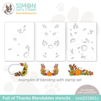 Simon Says Stamp Stencils FULL OF THANKS BLENDABLE ssst221661c