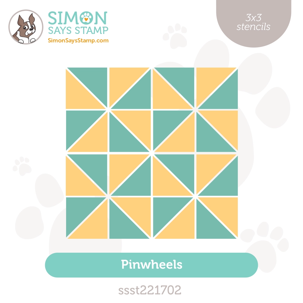Simon Says Stamp Stencils Pinwheels ssst221702