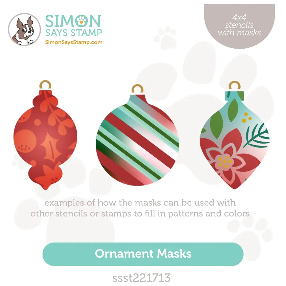 Simon Says Stamp Stencils Ornament Masks ssst221713 All The Joy