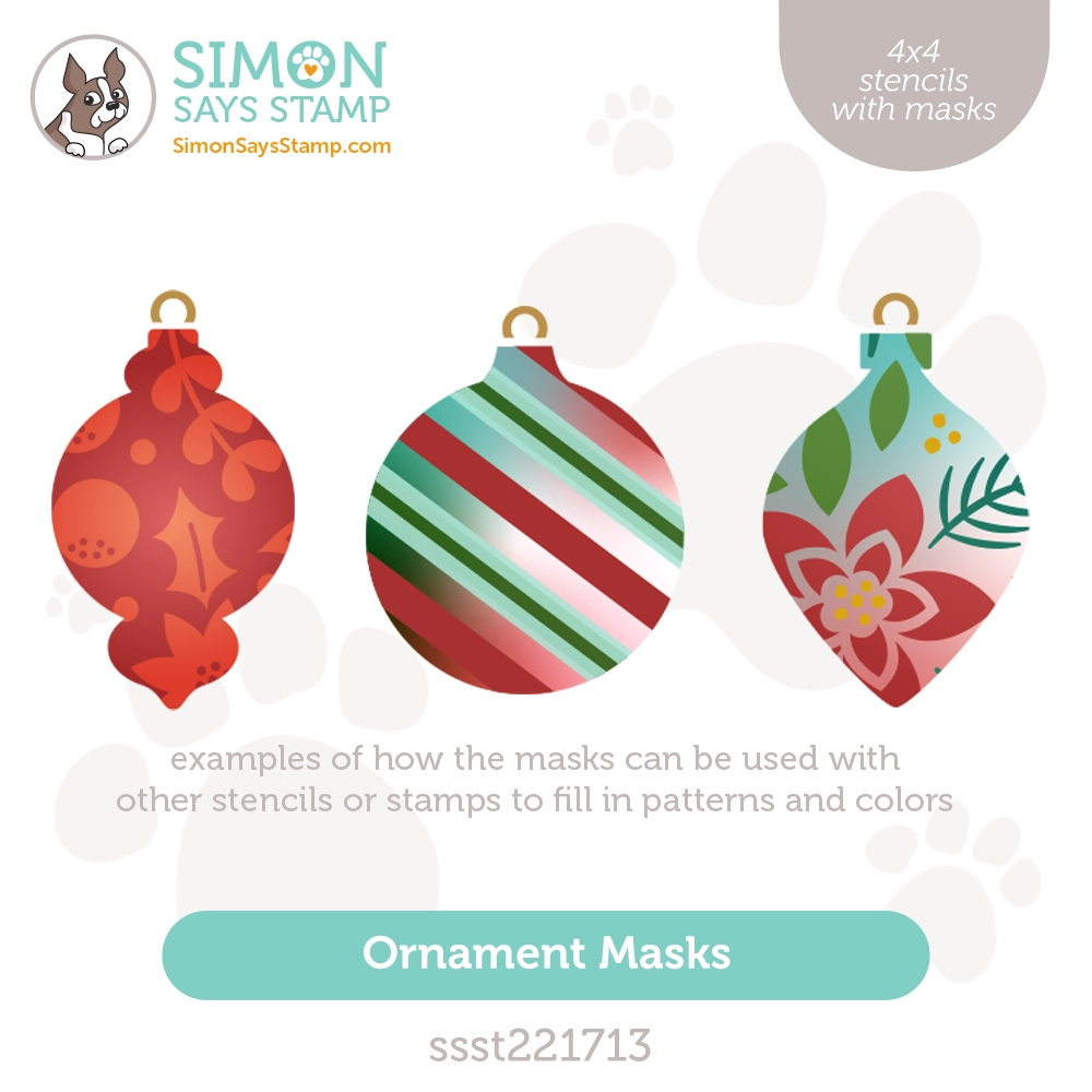 Simon Says Stamp Stencils Ornament Masks ssst221713 All The Joy