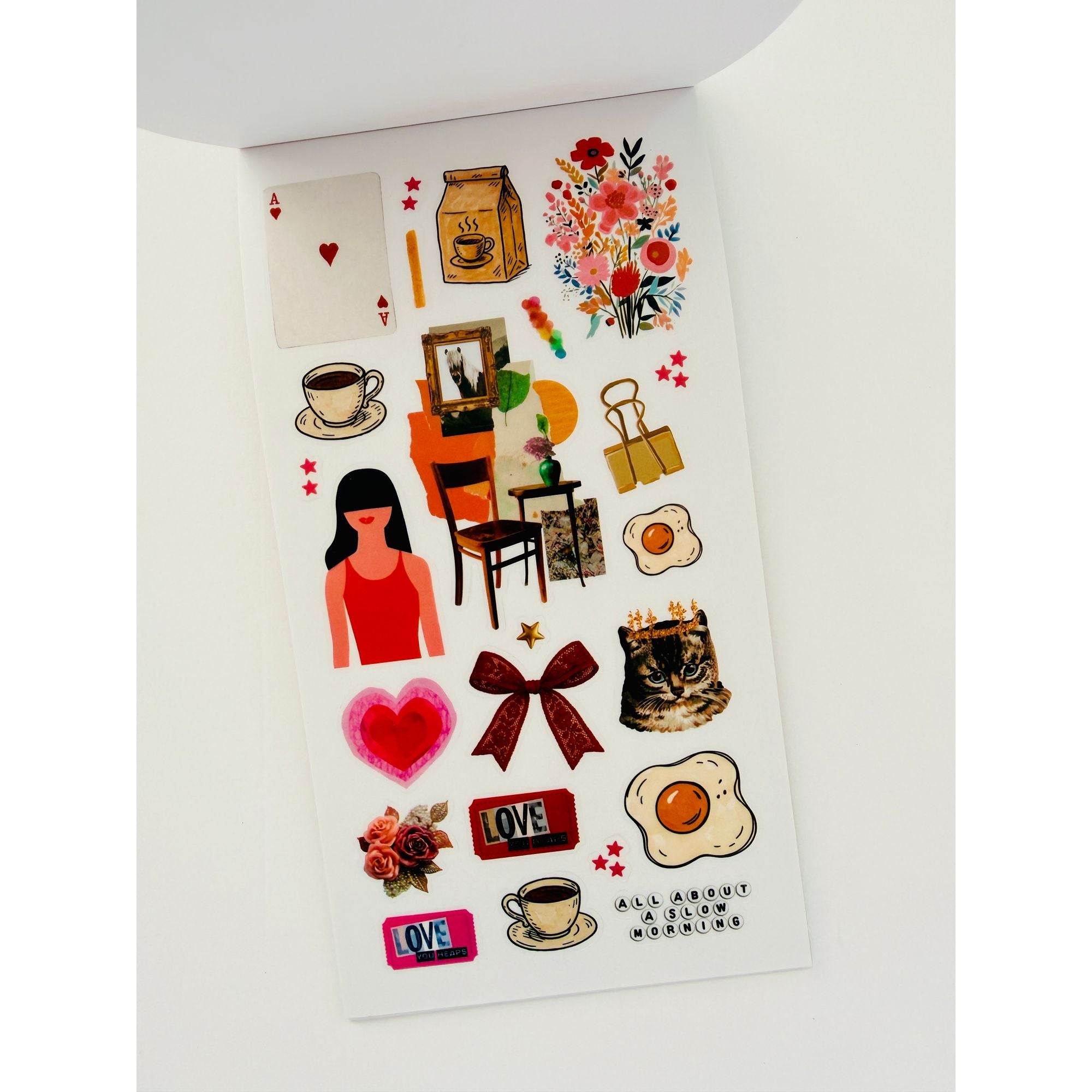 Amy Tan A Little Obsessed Junk Journal Sticker Book page 6