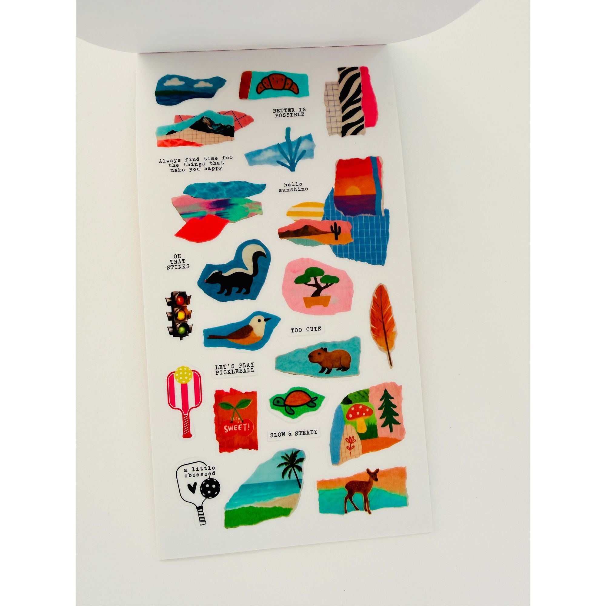 Amy Tan A Little Obsessed Junk Journal Sticker Book page 7