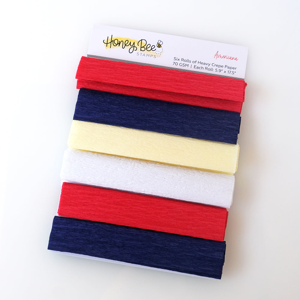 Honey Bee Americana Crepe Paper hbcp-002