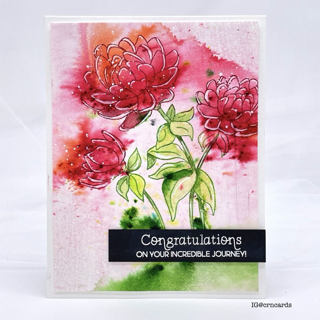 Alex Syberia STAMPtember Exclusive A New Dream Stamps and Dies sssd112926c Floral Card