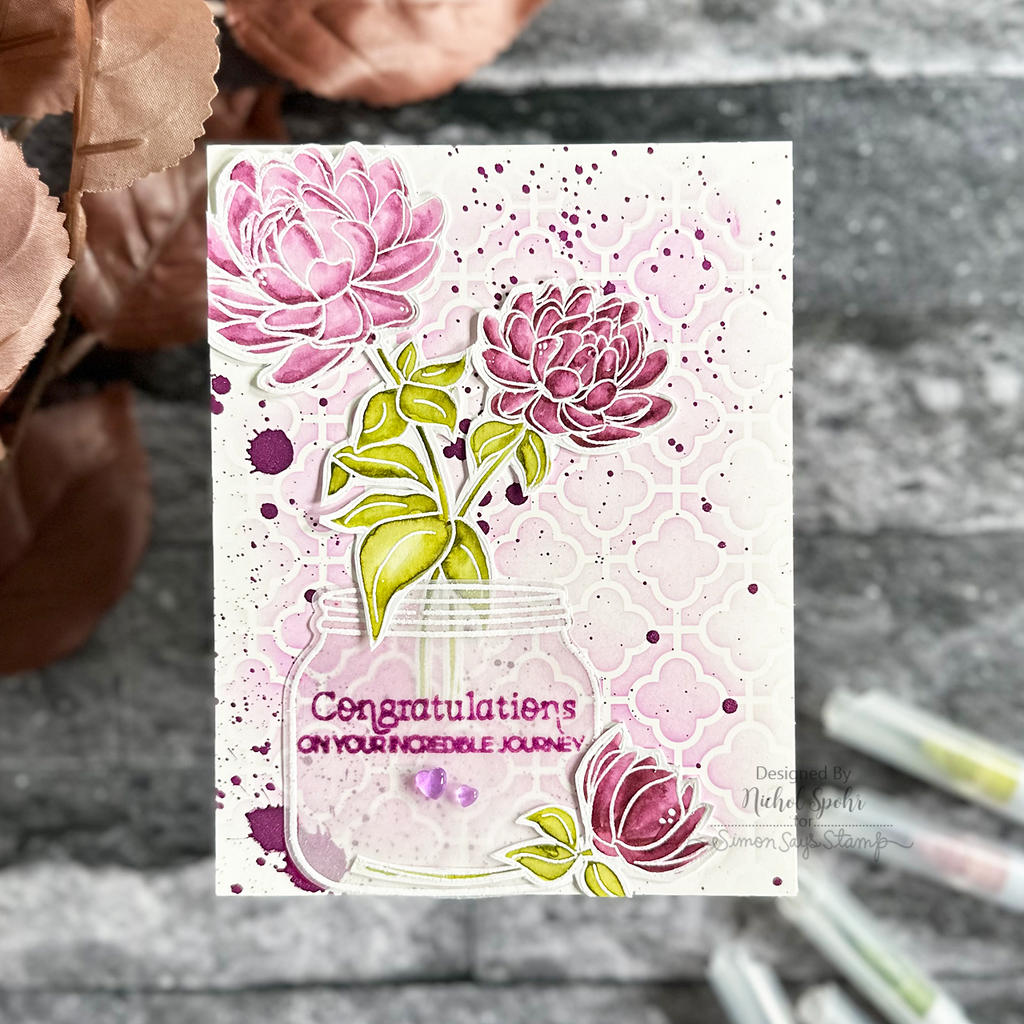 Alex Syberia STAMPtember Exclusive A New Dream Stamps and Dies sssd112926c Floral Card | color-code:ALT03