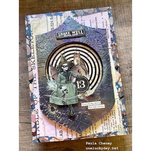 Tim Holtz Distress Halloween Texture Paste Black Opaque Ranger tshk84471 Halloween Crayons Project | color-code:ALT05