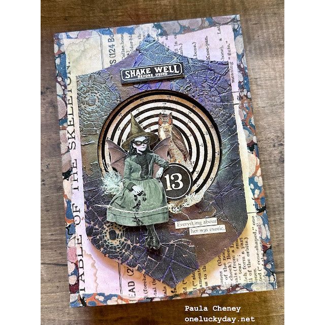 Tim Holtz DISTRESS COLLAGE MEDIUM MATTE Ranger tda79309 Halloween Crayons Project | color-code:ALT099