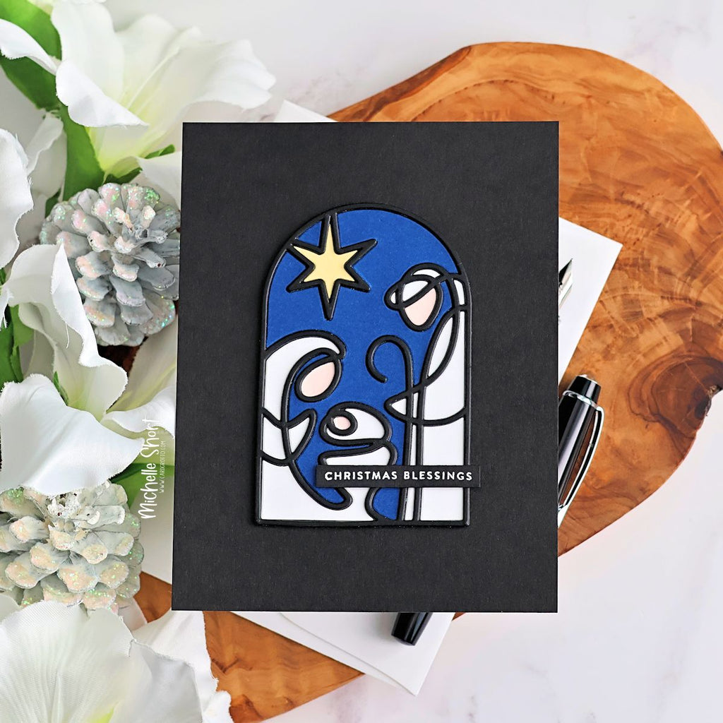 Simon Says Stamp A Child Is Born Wafer Dies 1489sd And Everything Nice Christmas Card | color-code:ALT01