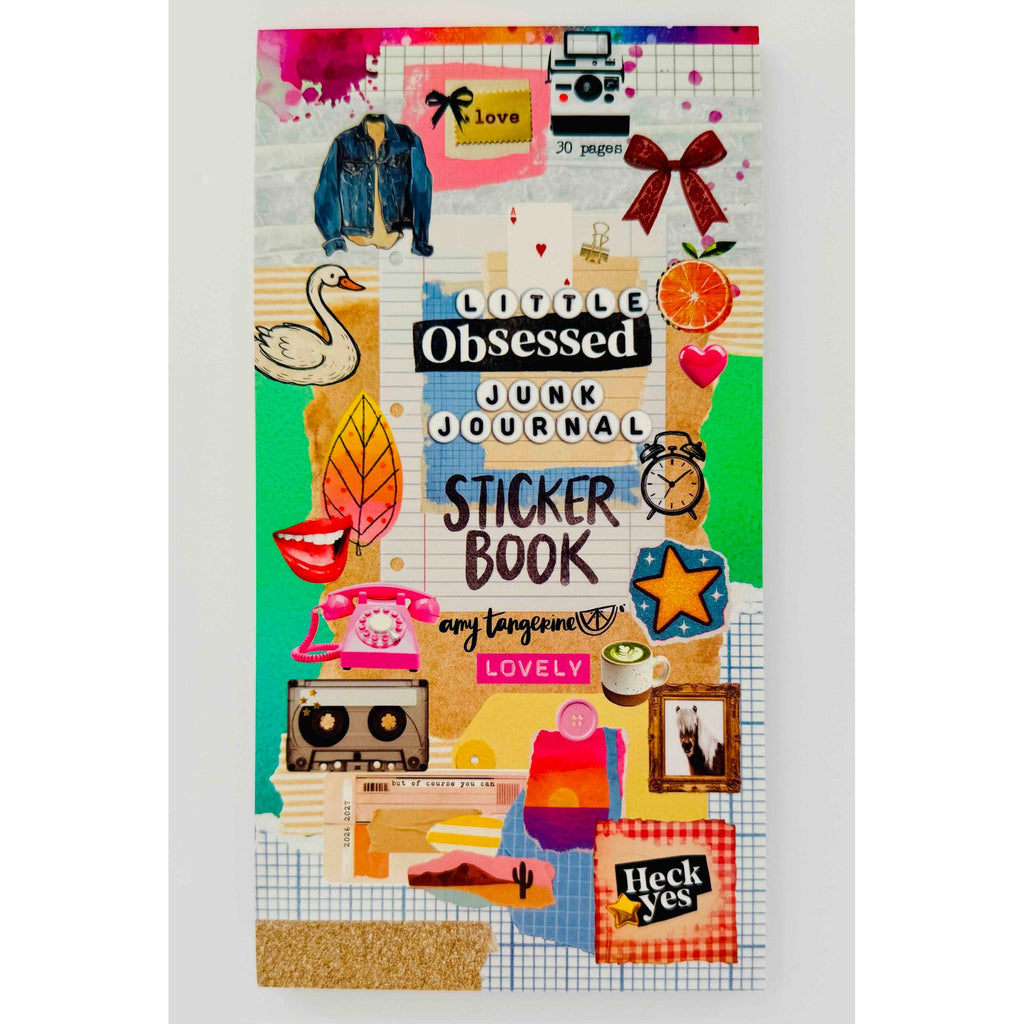Amy Tan A Little Obsessed Junk Journal Sticker Book