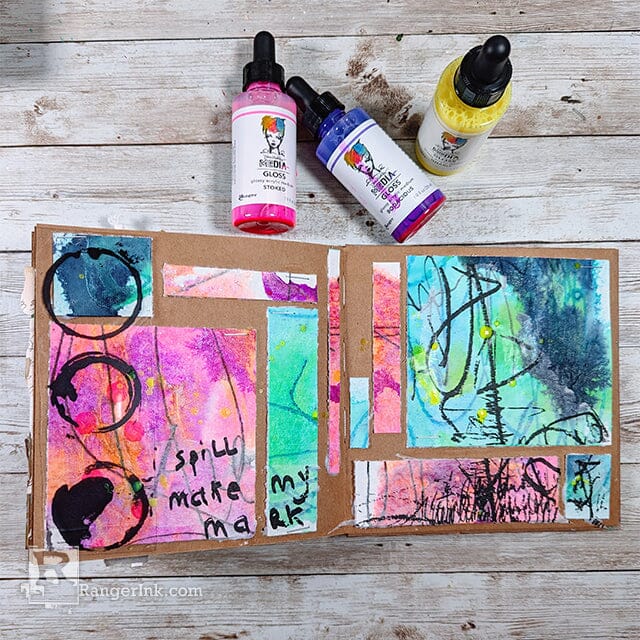 Dina Wakley Ranger Tubular Media Gloss Dropper mdo82941 Abstract Mosaic | color-code:ALT01