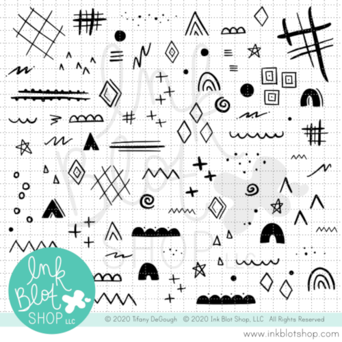 Ink Blot Shop Accents Background Builders Clear Stamps inbl096
