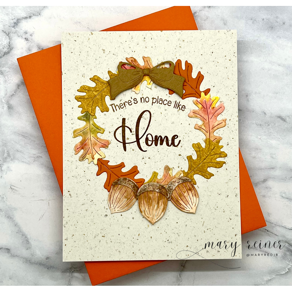 Simon Says Stamp Acorn Bundle Wafer Dies s1053 STAMPtember Home Card