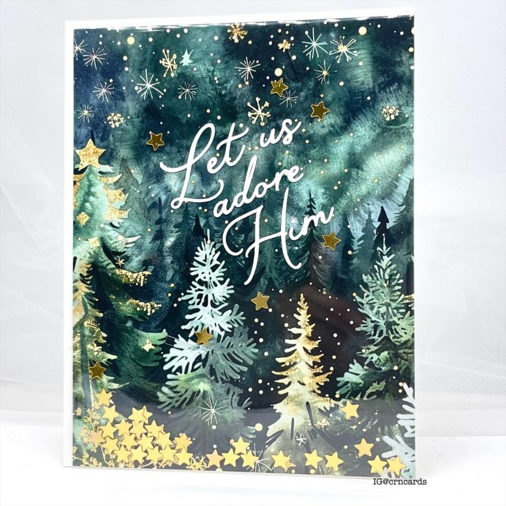 Simon Says Stamp Let Us Adore Him Wafer Dies 1520sd Christmas Card | color-code:ALT02