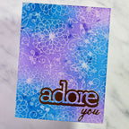 CZ Design Adore Wafer Dies czd250 DieCember Adore Card