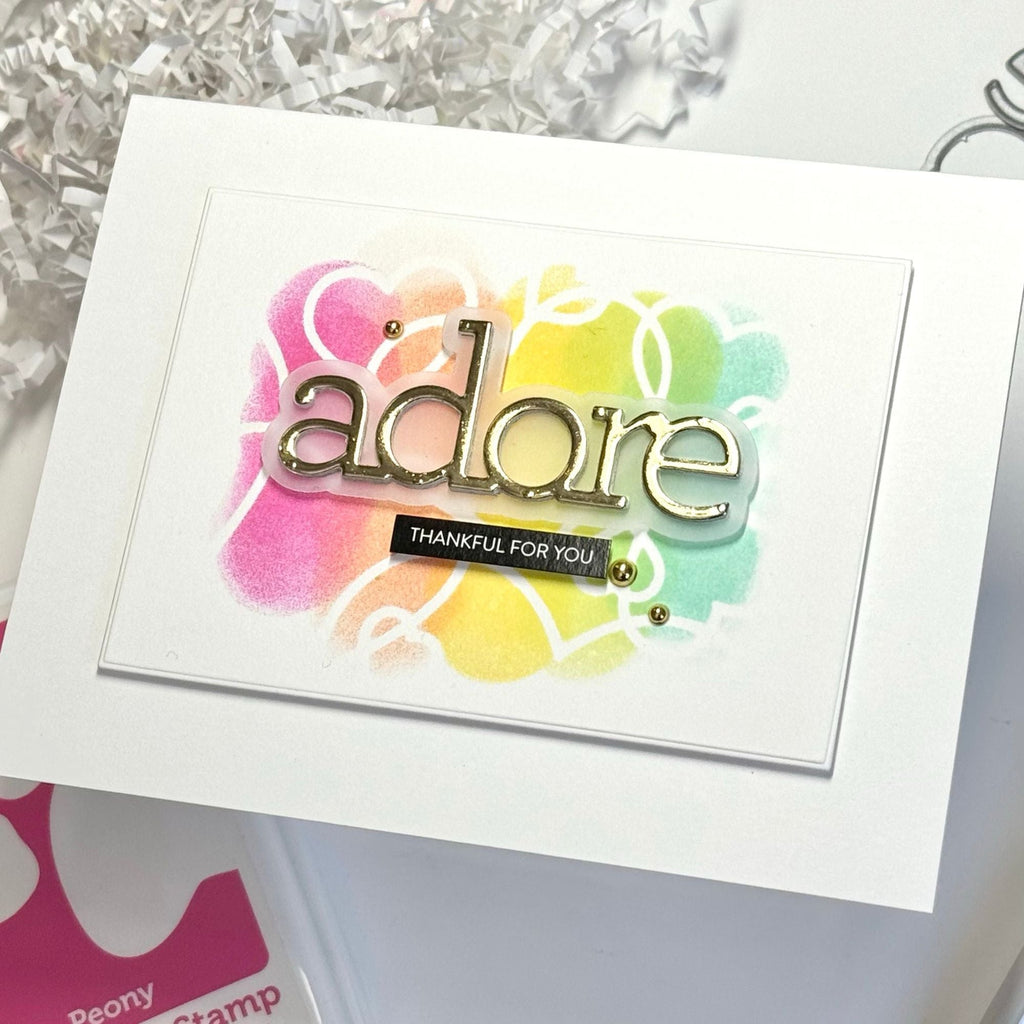 CZ Design Adore Wafer Dies czd250 DieCember Adore Card