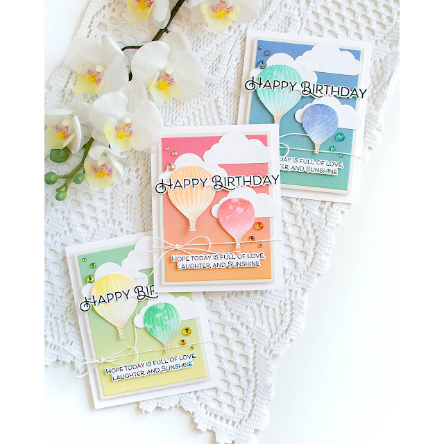 Simon Says Stamp Embossing Folder and Cutting Dies Adrift Air Balloons sfd487 Friend Like You Birthday Cards | color-code:ALT07