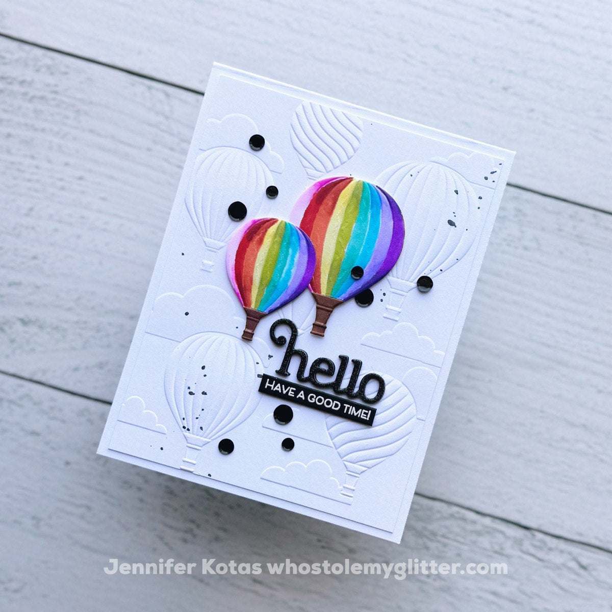 Simon Says Stamp Embossing Folder and Cutting Dies Adrift Air Balloons sfd487 Friend Like You Hello Card | color-code:ALT02