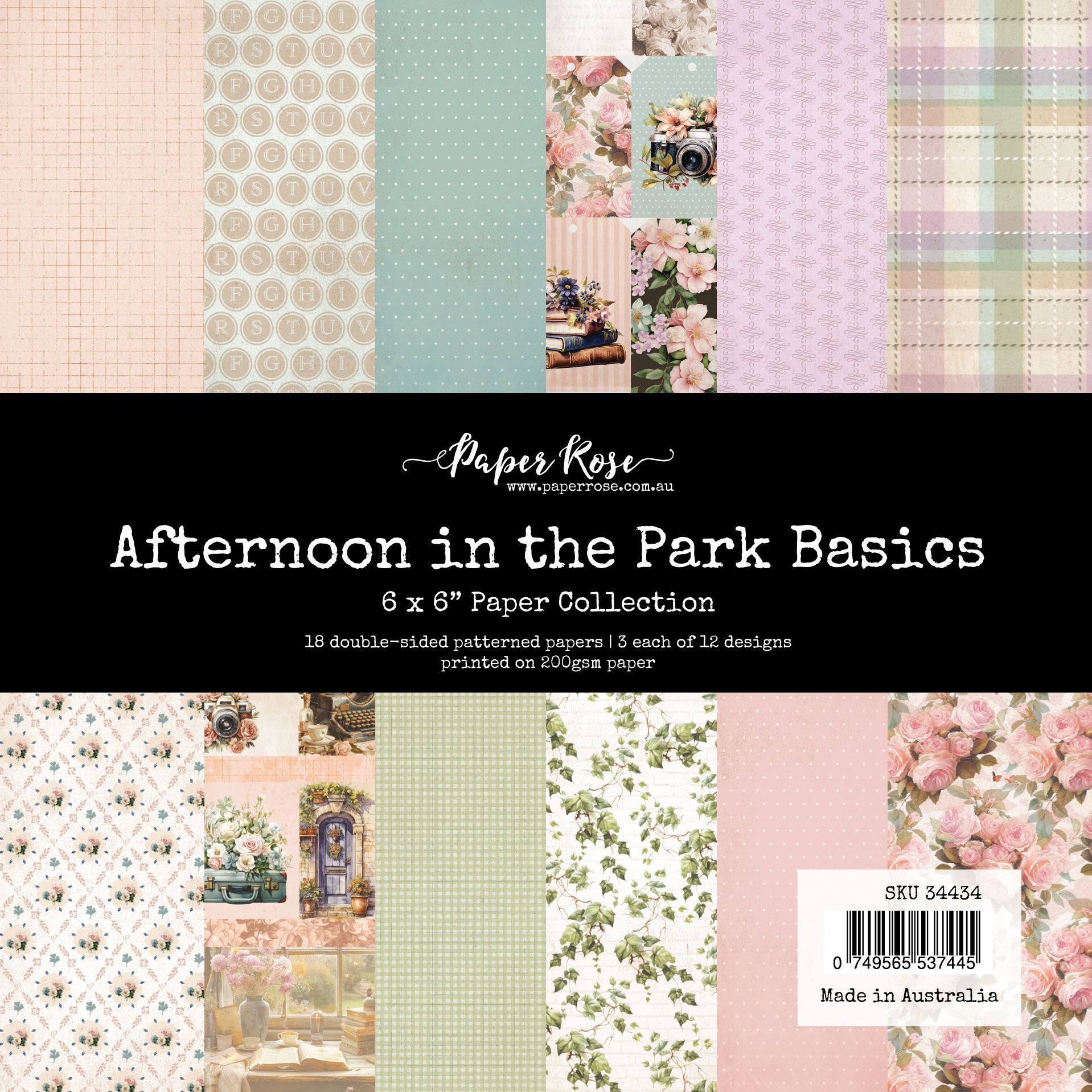 Paper Rose Afternoon in the Park Basics 6x6 Paper 34434