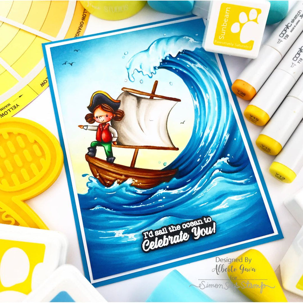 Simon Says Stamp Friend Like You Collection I Want It All Stamps and Coordinating Dies set1013sd Ahoy Matey