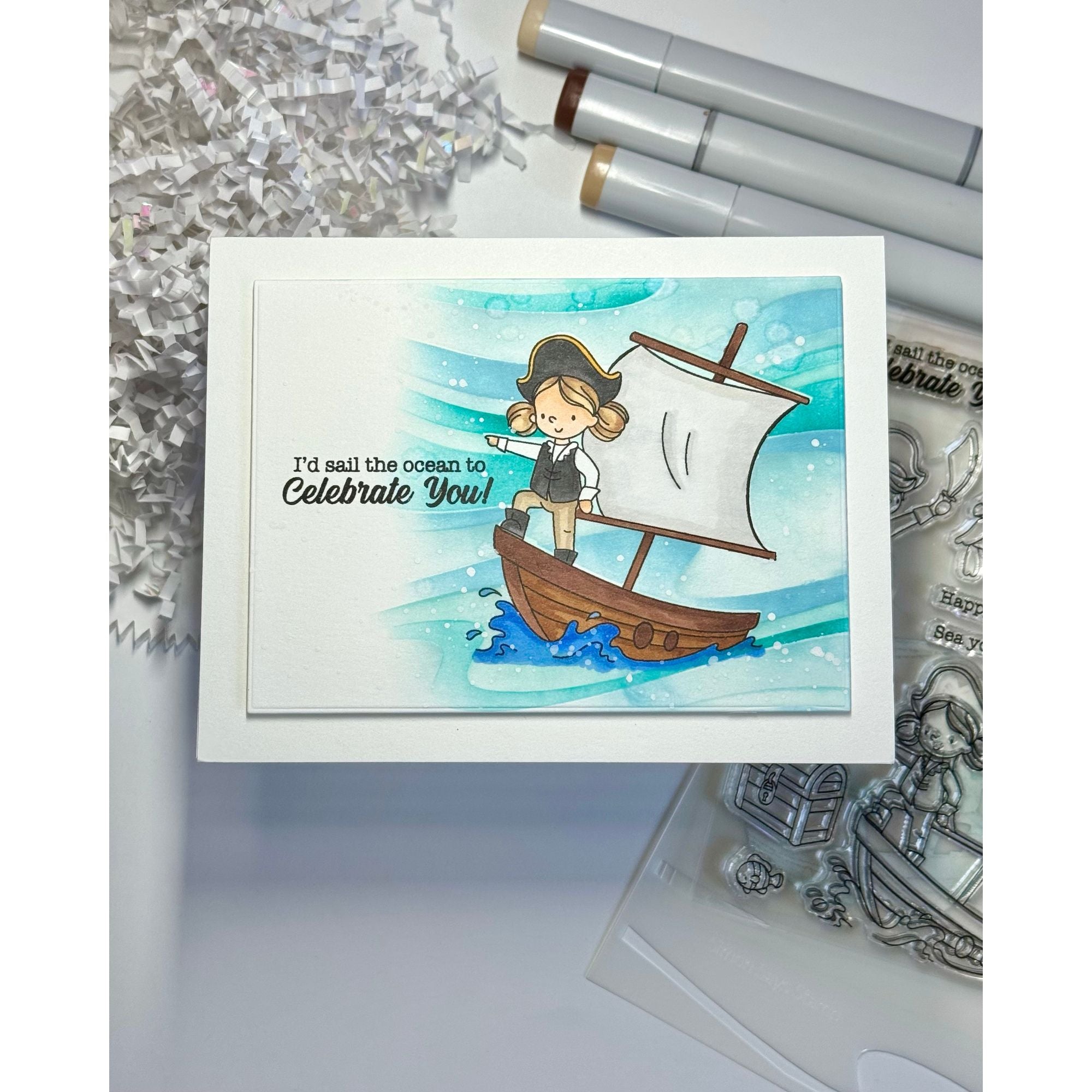 Simon Says Stamps and Dies Ahoy Matey set1007am Friend Like You Birthday Card