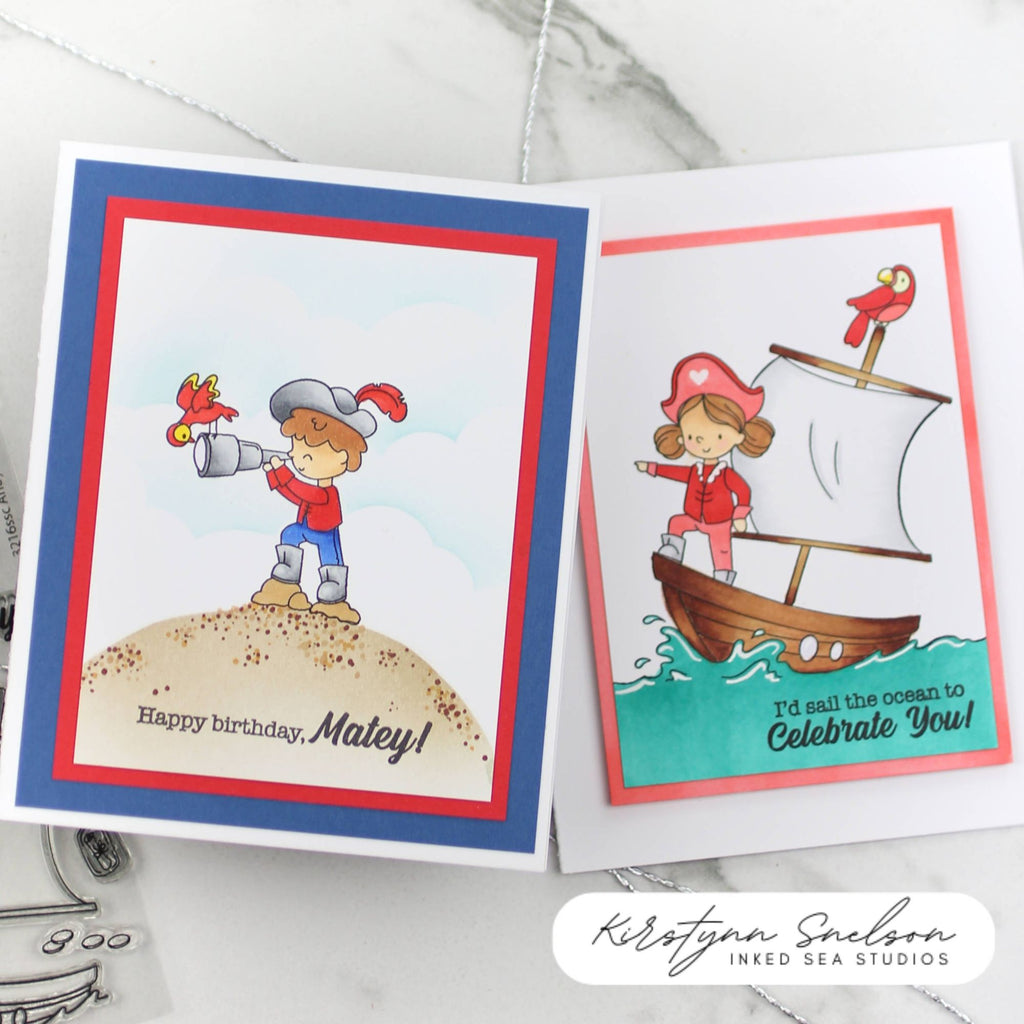 Simon Says Clear Stamps Ahoy Matey 3216ssc Friend Like You Birthday Cards