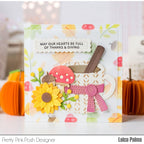 Pretty Pink Posh Layered Woodland Stencils sunflower