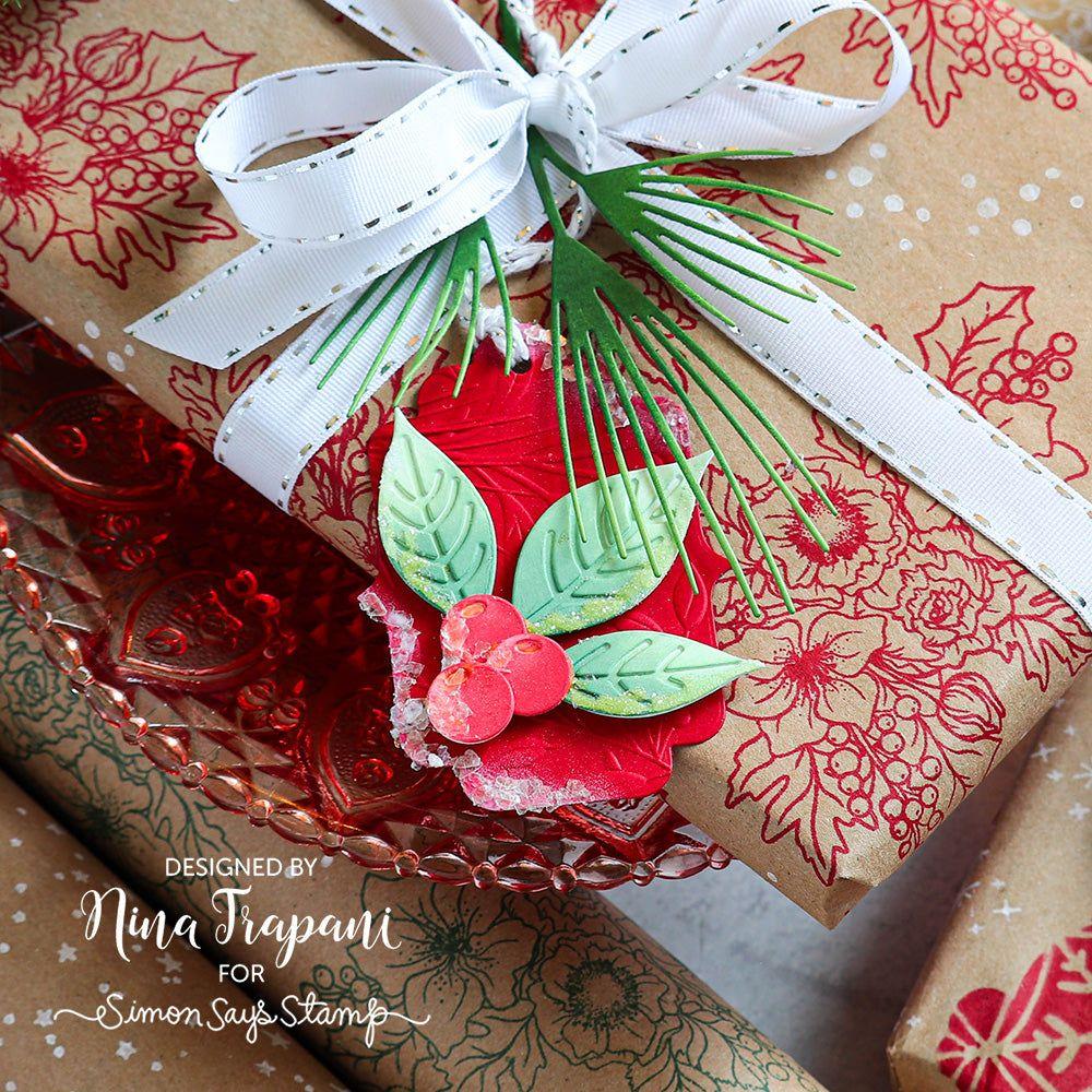 Simon Says Stamp Airy Pine Needles Wafer Dies s869 All The Joy Christmas Wrapping | color-code:ALT01