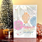 Simon Says Stamp Airy Pine Needles Wafer Dies s869 All The Joy Christmas Card
