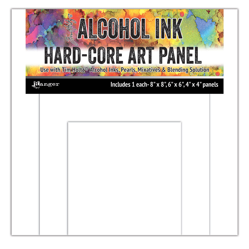 Tim Holtz Hard Core Art Panels Squares Ranger tac66927 mock up