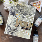 Tim Holtz Alcohol Ink Flannel Ranger tal86062 You Are Amazing Card