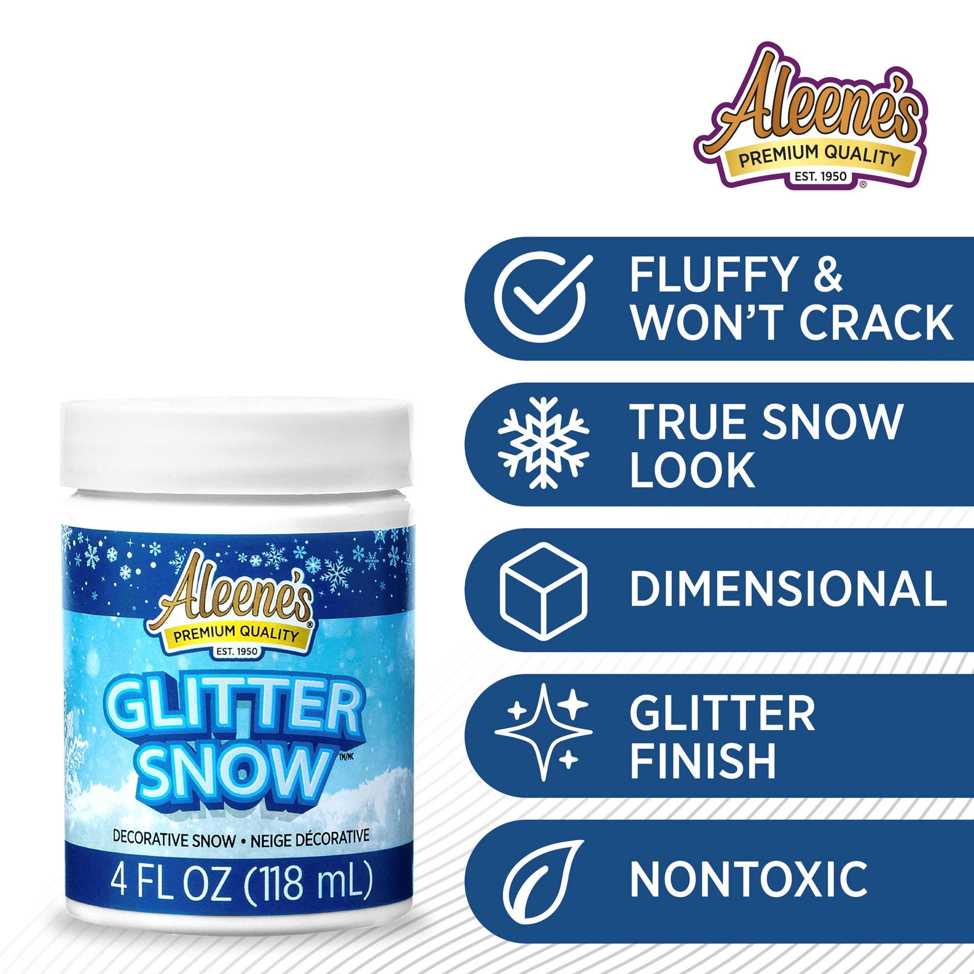 Aleene's Glitter Snow Paint sp408 features and benefits