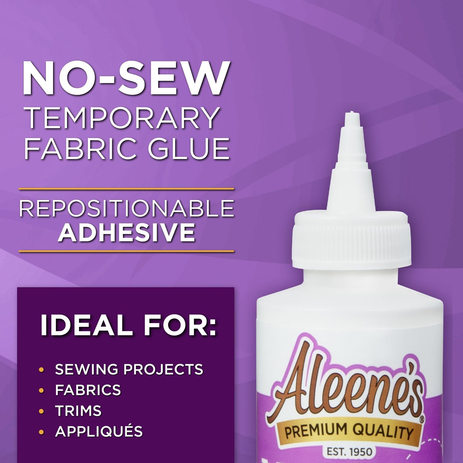 Aleene's No-Sew Fabric Glue 4 Ounces 15626 application suggestions