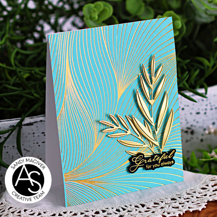 Alex Syberia Designs Abstract Background Press Plate Set asd-pp-3 Grateful For You Always Card