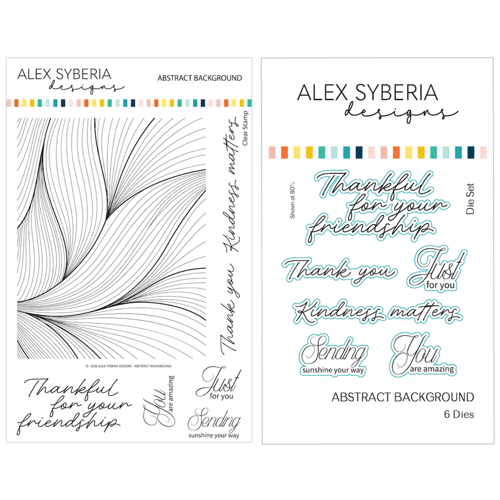 Alex Syberia Designs Abstract Background Stamp and Die Bundle