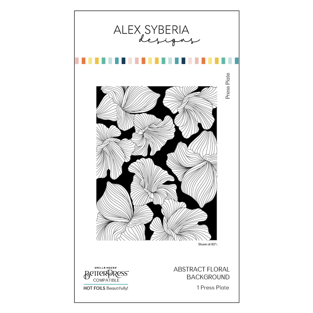 Alex Syberia Designs Abstract Floral Background Press Plate Set asd-pp-5