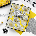 Alex Syberia Designs Abstract Floral Background Press Plate Set asd-pp-5 You Are Special Thanks Card