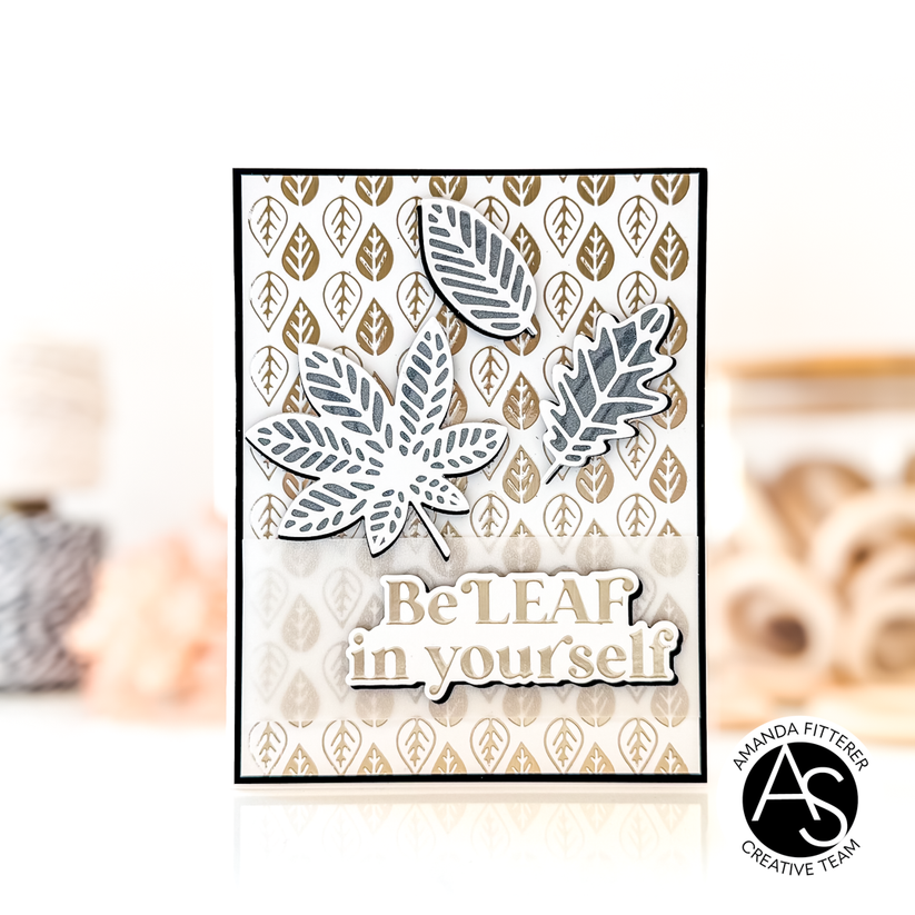Alex Syberia Designs Autumn Leaves Die Set asd-d-17 Fall Encouragement Card