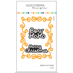 Alex Syberia Designs Bow Ho Ho Frame Die Set asd-d-202