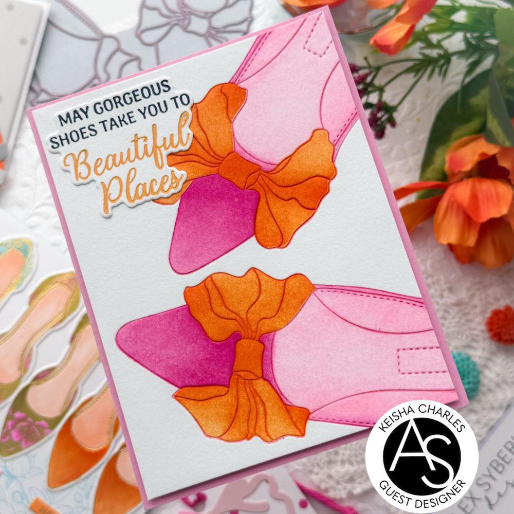 Alex Syberia Designs Bow Shoes Stencil Set asd-ste-pp-15 beautiful