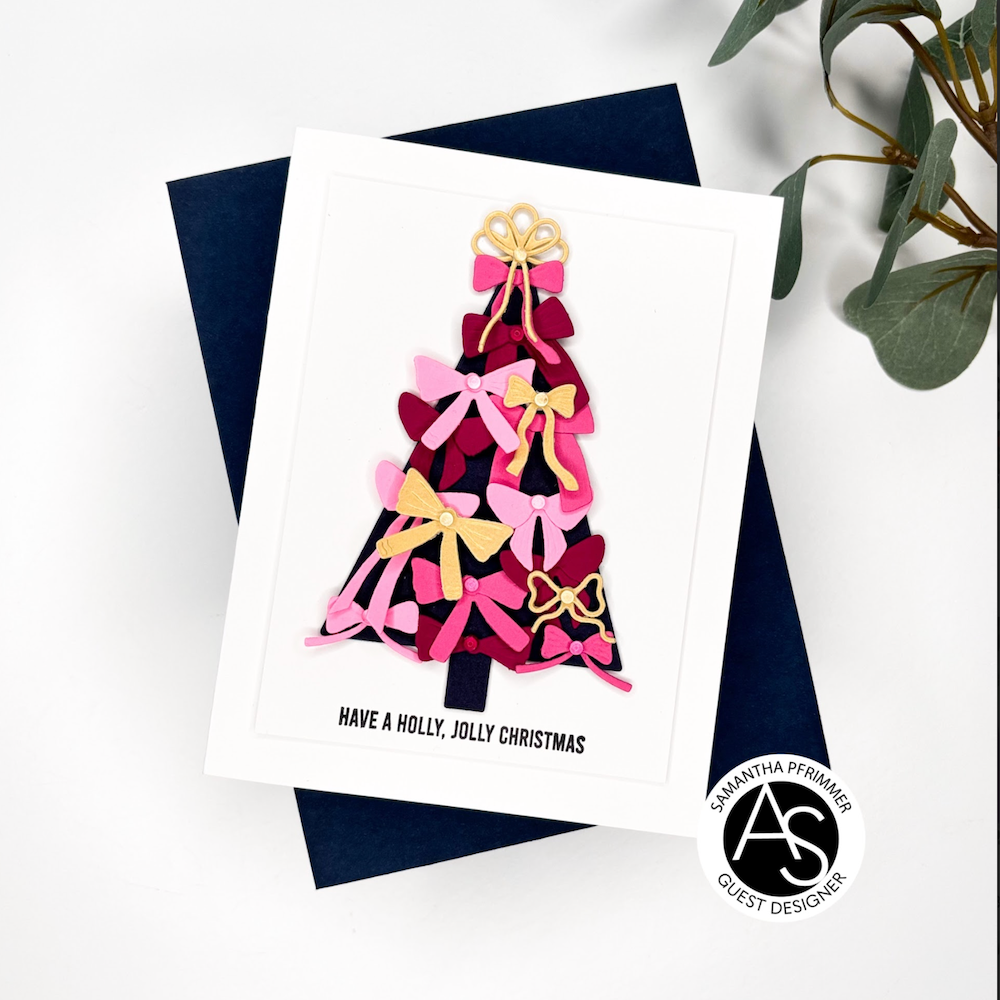 Alex Syberia Designs Build-a-Bow Christmas Tree Die Set asd-d-201 holly
