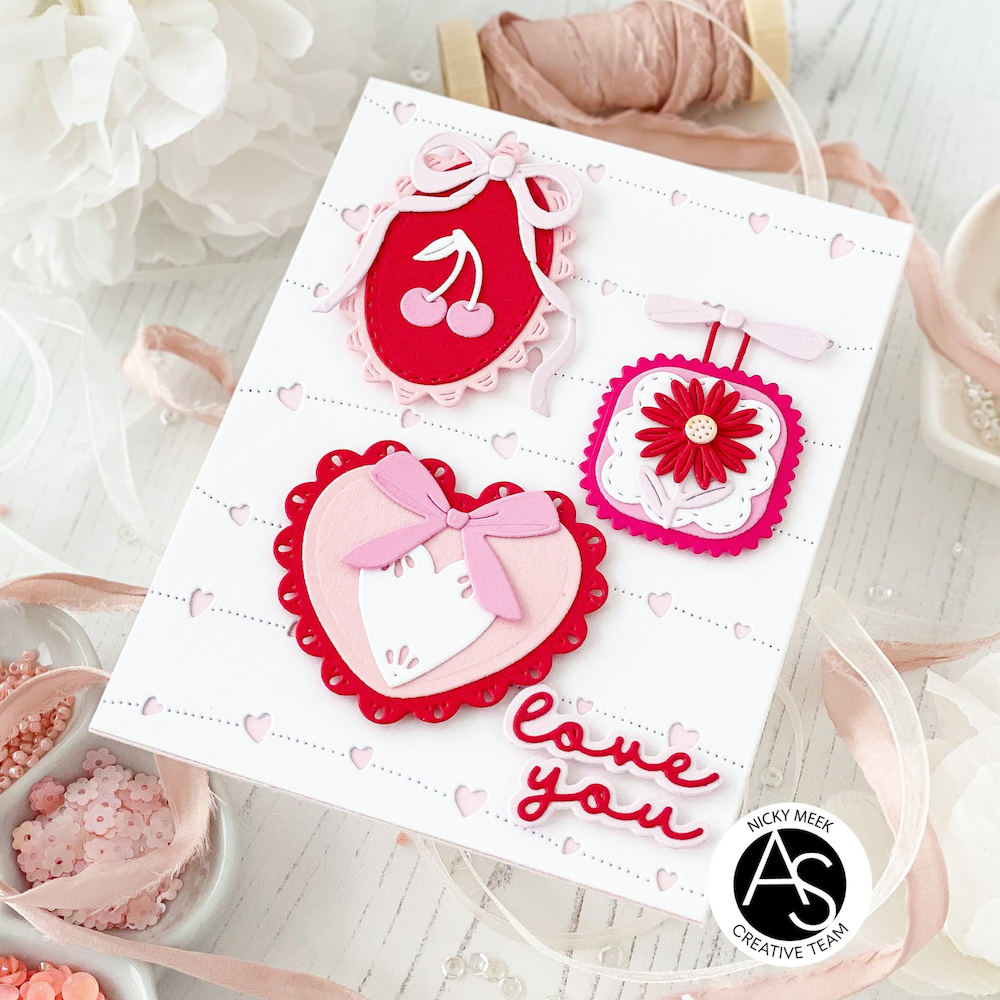 Alex Syberia Designs Charming Medallions Die Set asd-d-220 love
