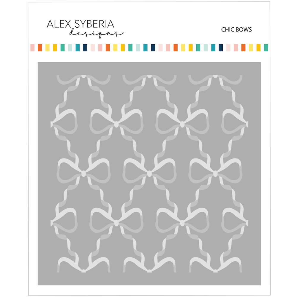 Alex Syberia Designs Chic Bows Stencil Set asd-ste-200