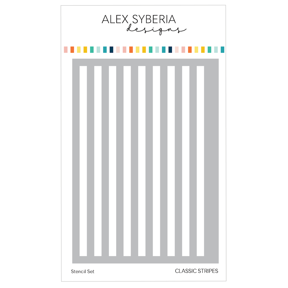 Alex Syberia Designs Classic Stripes Stencil asd-ste-222