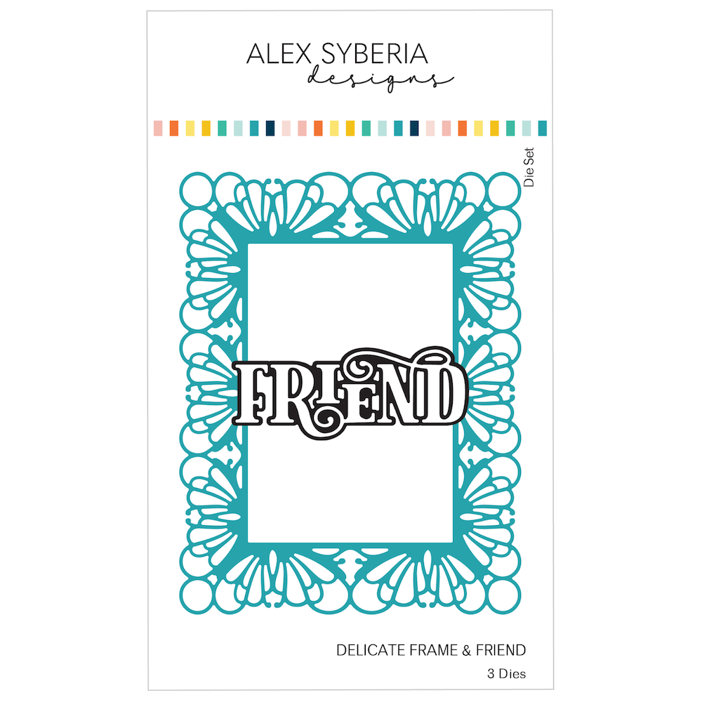 Alex Syberia Designs Delicate Frame & Friend Die Set asd-d-215