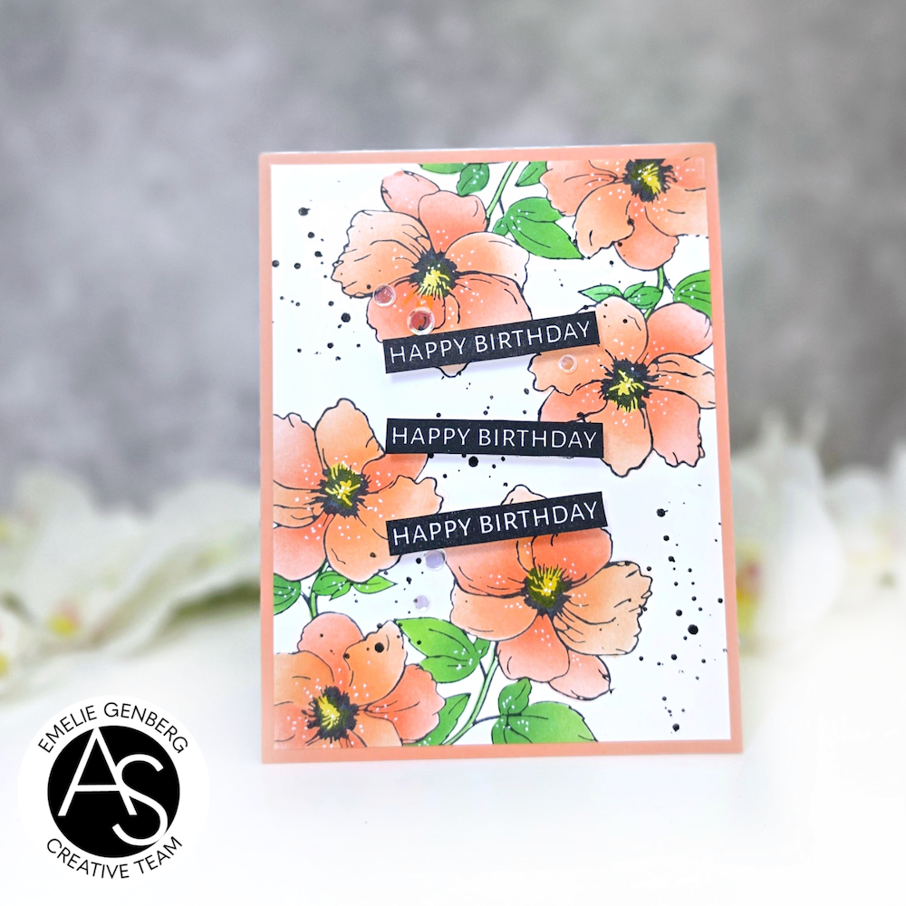 Alex Syberia Designs Floral Trio Press Plate asd-pp-14 birthday